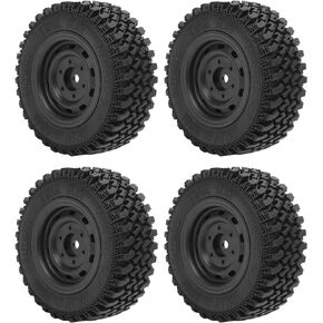 4PCS Plastic Rubber Tire Wheel Tyre Spare Parts Fit for WPL C54 RC Model Cars