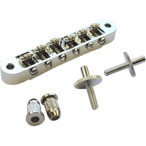 Tune-O-Matic M4 Bridge w/Roller Saddles for Gibson Les Paul, SG, Gretsch- Chrome
