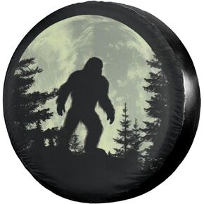 Foruidea Full Moon Spare Tire Cover Dust-Proof Wheel Tire Cover Fit Trailer, RV, SUV and Many Vehicle 14 Inch