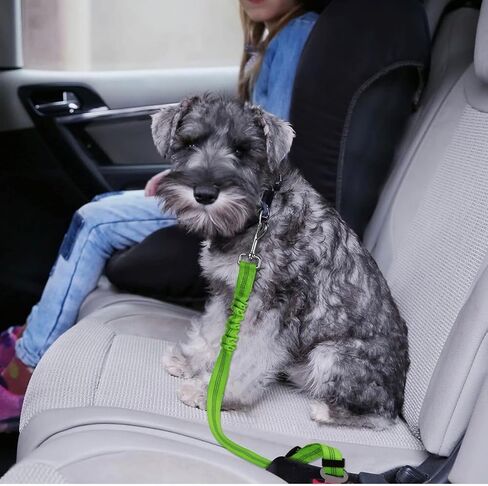 Adjustable Dog Seat Belts Nylon Pet Seat Belts with Durable Reflective Elastic Elastic Buffer in Saudi Arabia