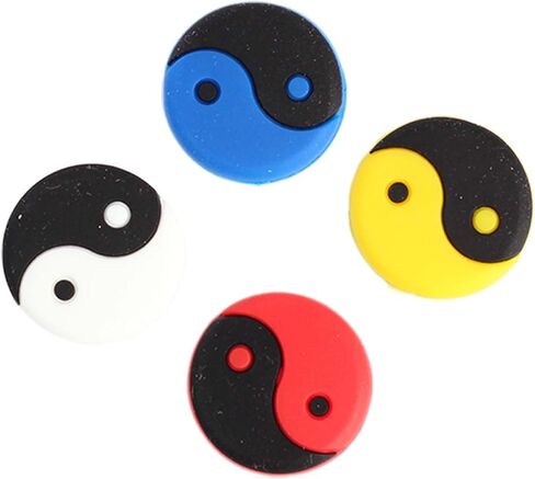 Icysey 12 Pcs Tennis Vibration Dampeners Silicone Racket Shock Absorbers Tennis Racket Accessories for Tennis Players in Kuwait