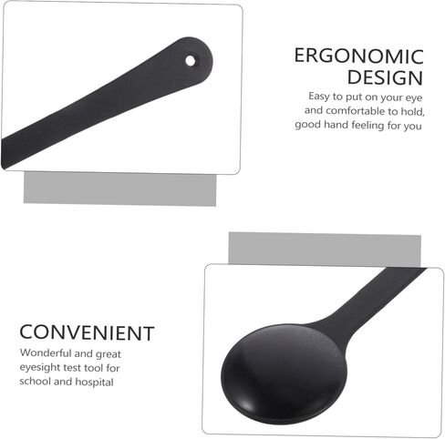 SOLUSTRE 1pc Blindfold Deluxe Eye Occluder Eyesight Test Patch Occluder Block Plate Spoon Home Tools Black Eye Mask Specialty Tools Professional Eye-Shielding Spoon Vision Test Tool Black in Saudi Arabia