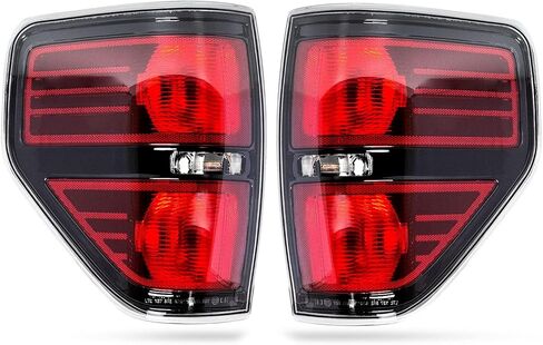 مصباح خلفي RANSOTO F150 متوافق مع 2009 2010 2011 2012 2013 2014 Ford F-150 Pickup Truck مصباح فرامل خلفي مدخن يحل محل BL3Z13404AB (جانب الركاب والسائق) in Saudi Arabia