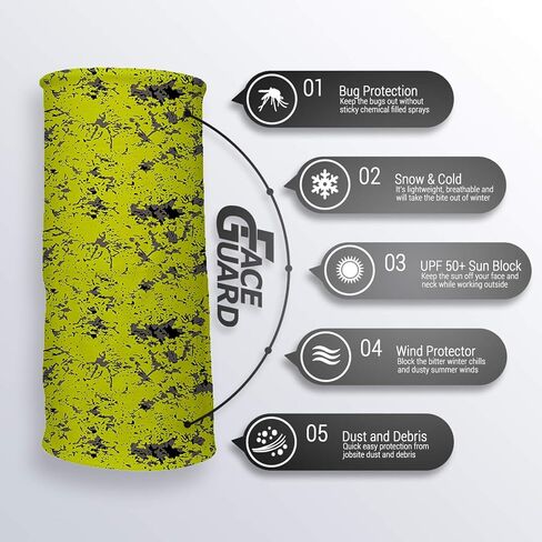 واقي الوجه من جون بوي - عامل حماية من الأشعة فوق البنفسجية 50+ قناع الغبار من موقع العمل مع حماية من أشعة الشمس فوق البنفسجية ونسيج ماص للرطوبة in Kuwait