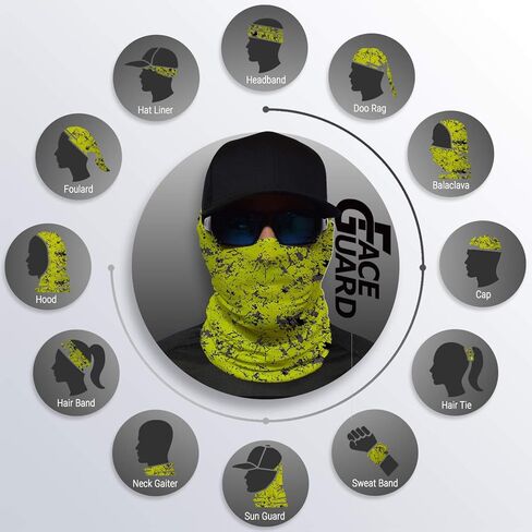 واقي الوجه من جون بوي - عامل حماية من الأشعة فوق البنفسجية 50+ قناع الغبار من موقع العمل مع حماية من أشعة الشمس فوق البنفسجية ونسيج ماص للرطوبة in Kuwait