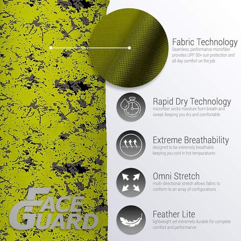 واقي الوجه من جون بوي - عامل حماية من الأشعة فوق البنفسجية 50+ قناع الغبار من موقع العمل مع حماية من أشعة الشمس فوق البنفسجية ونسيج ماص للرطوبة in Kuwait