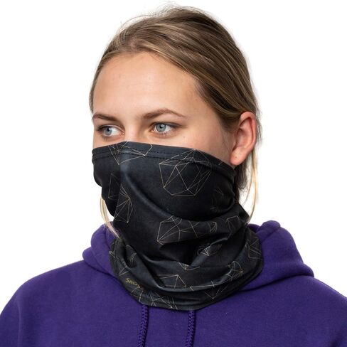 Snoggl Stretchy Neck Gaiter for Snow, Running, Cycling Lightweight Breathable Mask Headband On Trend Designer in Saudi Arabia