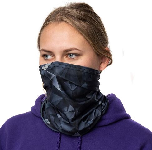 Snoggl Stretchy Neck Gaiter for Snow, Running, Cycling Lightweight Breathable Mask Headband On Trend Designer in Saudi Arabia