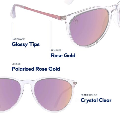 Blenders Eyewear North Park - نظارات شمسية مستقطبة - شكل كلاسيكي، إطار معدني مختلط - حماية 100% من الأشعة فوق البنفسجية - للرجال والنساء in Kuwait