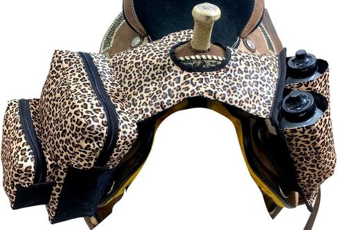 Showman Cheetah Print Insulated Nylon Horn Bag w/Water Bottles in Kuwait