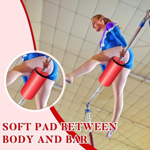 Leitee 2 Pcs Gymnast Bar Pad Protective Gymnastics Bar Pad Gymnastics Equipment Foam Padding Sleeve for Gymnastic Bar Uneven Parallel Horizontal Ballet Bar, Purple and Red in Saudi Arabia
