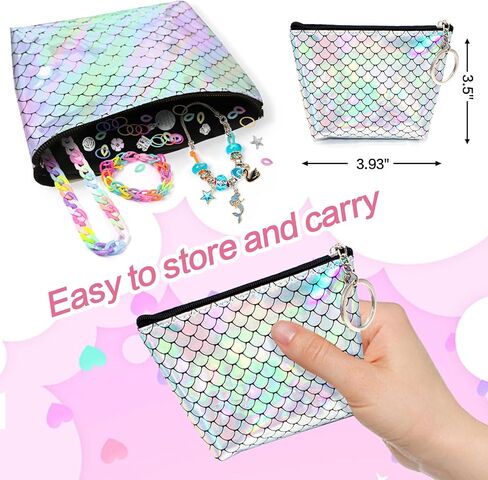 مجموعة صنع الأساور الرائعة من Dear Deer، خرز DIY لصنع المجوهرات لوازم عدة مع الخرز الأوروبي، المعلقات، الفنون والحرف اليدوية للفتيات المراهقات للأطفال من سن 8 إلى 12 مجموعة هدايا يونيكورن 67 قطعة (أرجواني) in Kuwait