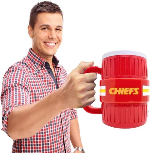NFL Water Cooler Mug, 44-ounces - Durable Travel Mug - Suitable for Hot & Cold Beverages in Saudi Arabia