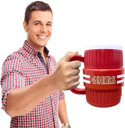 NFL Water Cooler Mug, 44-ounces - Durable Travel Mug - Suitable for Hot & Cold Beverages in Saudi Arabia