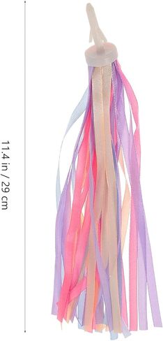 YOXCASTSLG زوج واحد من شرابة الدراجة، 11.4 بوصة مقود الدراجة للفتيات - شرابات سكوتر مقابض تزيين الشرابة للأولاد والبنات in Kuwait