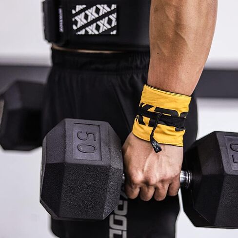لفافات معصم XPODIUM مقاس 33 بوصة، رفع الأثقال، التدريب المتقاطع، التدريبات الأولمبية، WOD - أشرطة معصم من النايلون للنساء والرجال in Saudi Arabia