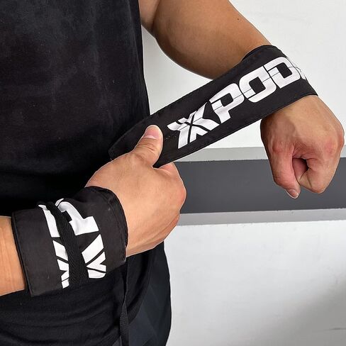 لفافات معصم XPODIUM مقاس 33 بوصة، رفع الأثقال، التدريب المتقاطع، التدريبات الأولمبية، WOD - أشرطة معصم من النايلون للنساء والرجال in Saudi Arabia