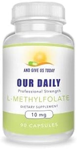 Our Daily Vites L-Methylfolate 10 mg / 10000 mcg Maximum Strength Active Folate, 5-MTHF, Filler Free, Gluten Free, Non-GMO, Vegetarian Capsules 90 Count (3 Month Supply) (90) in Saudi Arabia