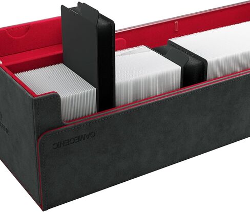 مقسم Sizemorph من Gamegenic - منظم ألعاب البطاقات المثالي وفاصل صندوق سطح السفينة! مقسم بطاقات مرن للغاية، مثالي لـ TCGs وLCGs وألعاب الطاولة وألعاب البطاقات، لون أسود، مصنوع in Saudi Arabia