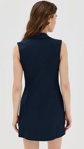 Good American Women's Stripe Ponte Sleeveless Blazer Dress in Saudi Arabia