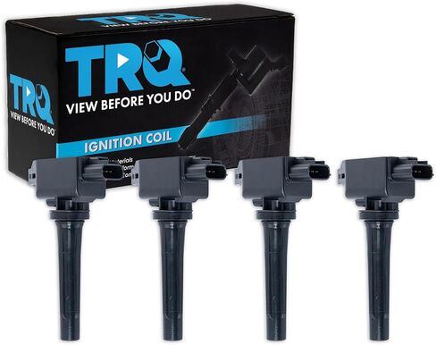 مجموعة مجموعات TRQ Ignition Coils مجموعة من 4 جديدة للفترة 2012-2018 MAZDA3 2.0L / 2014-2018 MAZDA3 2.5L / 2014-2017 MAZDA6 2.5L / 2013-2018 MAZDA CX5 2.0L / 2014-2018 MAZDA CX5 2.5L / 2016-2018 MIATA ام اكس-5 2.0 لتر in Saudi Arabia