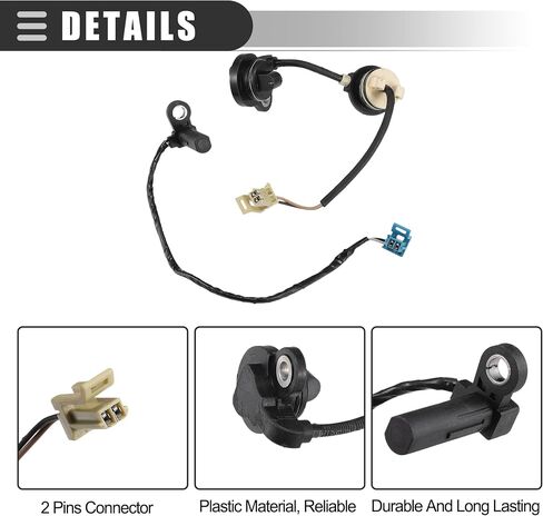 Motoforti Automatic Transmission Input Speed Sensor, Vehicle Speed Sensor, for Buick Regal 2011-2017, Plastic, No.24259852/24275800, Black, 1 Set in Saudi Arabia