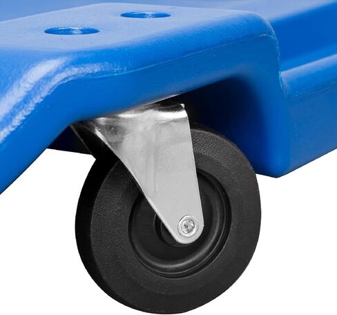 BIG RED ATRP6240UR Blow Molded Plastic Rolling Garage/Shop Creeper: 40" Mechanic Cart with Padded Headrest and 6 Casters, 350 lbs Capacity, Blue in Saudi Arabia
