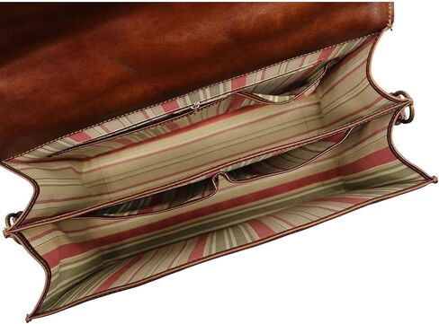 حقيبة أعمال جلدية محببة بالكامل من Floto Duomo in Kuwait