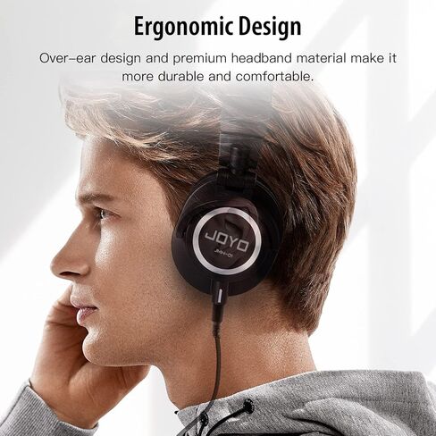 JOYO Studio Headphones Monitor Headphone for Recording Over Ear Noise Canceling for Guitar Cellphone Mixer Amplifier Podcast DJ and Keyboard Piano (JMH-02) in Saudi Arabia