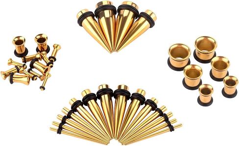 36PC Ear Stretching Kit 14-00G Ear Gauge Stretching Kit Gauges for Ears Stretching Kit Taper and Plugs Kit in Saudi Arabia