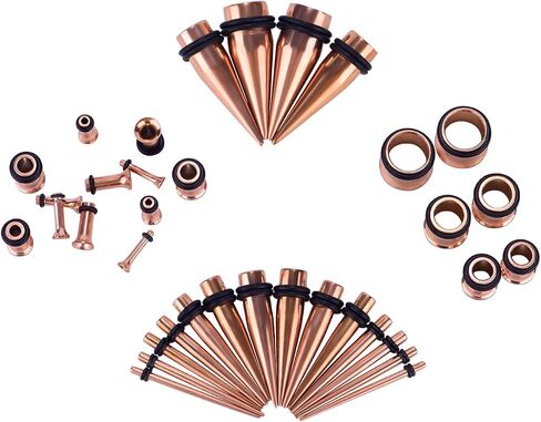 36PC Ear Stretching Kit 14-00G Ear Gauge Stretching Kit Gauges for Ears Stretching Kit Taper and Plugs Kit in Saudi Arabia