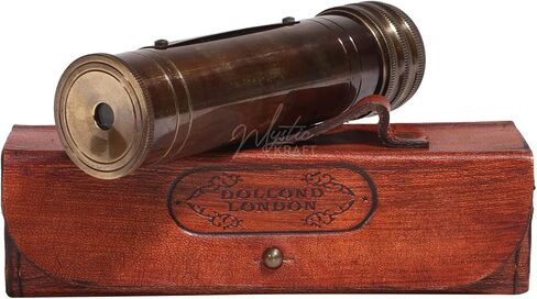 MYSTICKRAFT-مشكال نحاسي - مشكال عتيق مع صندوق جلدي - لمسة نهائية عتيقة - هدية مصنوعة يدويًا من النحاس، هدية عيد ميلاد، هدية فريدة، هدية تخرج، هدية للزوج in Kuwait