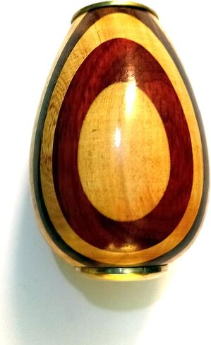 Egg Shape Brass & Wooden Kaleidoscope for Adult and Kids || Vintage Look Kaleidoscope - Handmade Kaleidoscope for Kids Friends Family Children by Art Gift Decor, 4.5 Inches in Saudi Arabia