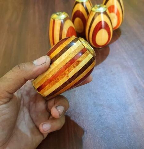 Egg Shape Brass & Wooden Kaleidoscope for Adult and Kids || Vintage Look Kaleidoscope - Handmade Kaleidoscope for Kids Friends Family Children by Art Gift Decor, 4.5 Inches in Saudi Arabia