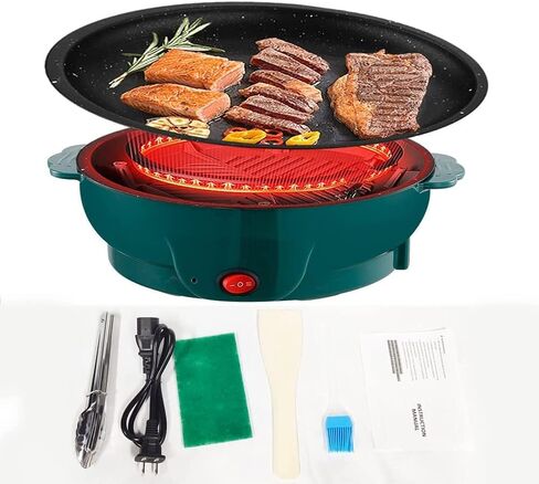 شوايات كهربائية، شوايات كهربائية متعددة الاستخدامات 110 فولت مقلاة كهربائية كبيرة السعة 3 في 1 وعاء خبز كهربائي لـ 2-4 أشخاص مقالي كهربائية in Kuwait