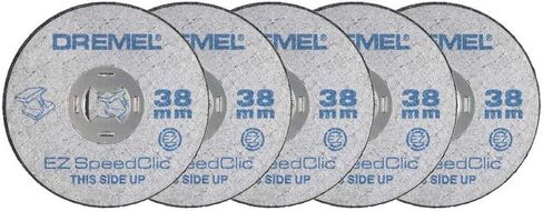 Dremel EZ SpeedClic SC456 Metal Cutting Wheel 5-pack, 5 Cutting Wheels with 38mm Cutting Diameter for Rotary Tool in Saudi Arabia