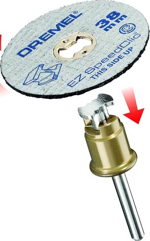 Dremel EZ SpeedClic SC456 Metal Cutting Wheel 5-pack, 5 Cutting Wheels with 38mm Cutting Diameter for Rotary Tool in Saudi Arabia