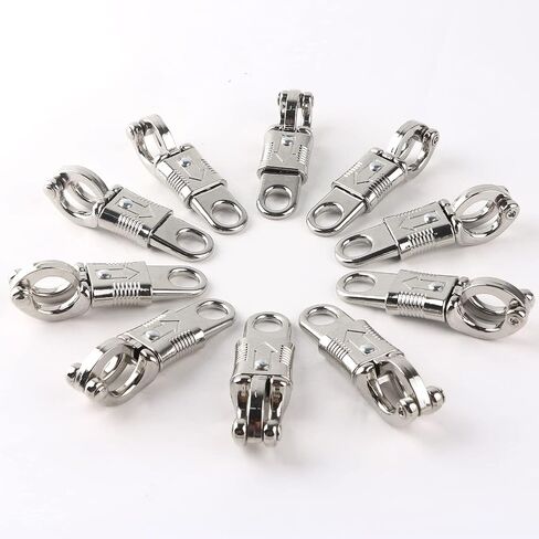 Geilihome Panic Snap, Quick Release Snap Heavy Duty Nickel Plated Snap with Fixed Eye for Saddles, Get Back Whips, Paracord, Horse (3pcs) in Saudi Arabia