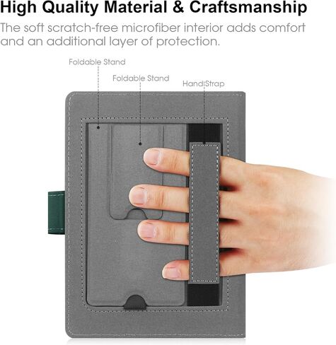 HoYiXi Universal Case Compatible with 6"-6.8" Kobo/Pocketbook/Tolino/Sony E-Book eReader Kindle Paperwhite/Kobo Clara HD/Kobo Clara 2E Leather Stand Cover for 6-6.8'' E-Book eReader, Purple in Kuwait