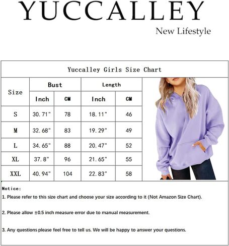 سترة علوية كاجوال بأكمام طويلة للفتيات من Yuccalley، سترة لطيفة كبيرة الحجم بجيب من الصوف in Saudi Arabia