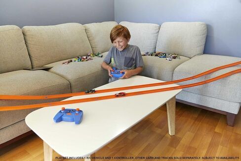 Hot Wheels RC Car, Remote-Control Rodger Dodger in 1:64 Scale, Race On and Off Track, Includes Track Adapter​​ in Saudi Arabia