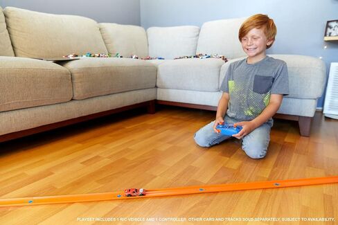 Hot Wheels RC Car, Remote-Control Rodger Dodger in 1:64 Scale, Race On and Off Track, Includes Track Adapter​​ in Saudi Arabia
