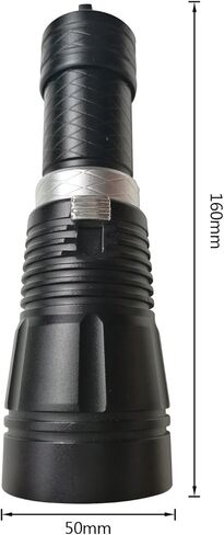 Goldengulf Professional 100M Depth Scuba Diving Flashlight LED 1800 Lumen Torch Waterproof Underwater Light Lamp Rechargeable Battery and Charger Included/Gift Box Package in Saudi Arabia