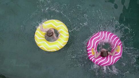 2 Pack Inflatable Pool Tubes with Handles, 39" Inner Tubes for Floating, Round Pool Float, Beach Swim Ring Floaties, Pool Party Toys for Teens Adults in Saudi Arabia