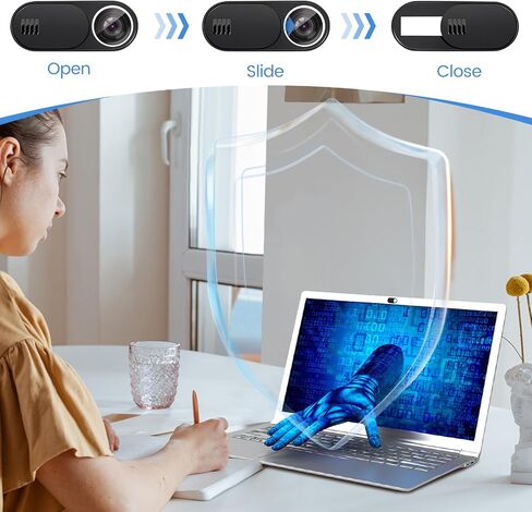 Laptop Camera Cover Slide,3 Large+3 Small Ultra Thin Webcam Cover Blocker in Kuwait