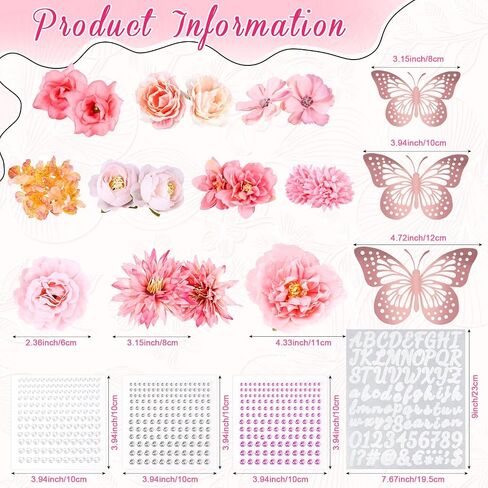 Graduation Cap Decorations Kit Grad Cap Decorations Letters Flowers for Graduation Cap Topper Decoration Kit in Saudi Arabia