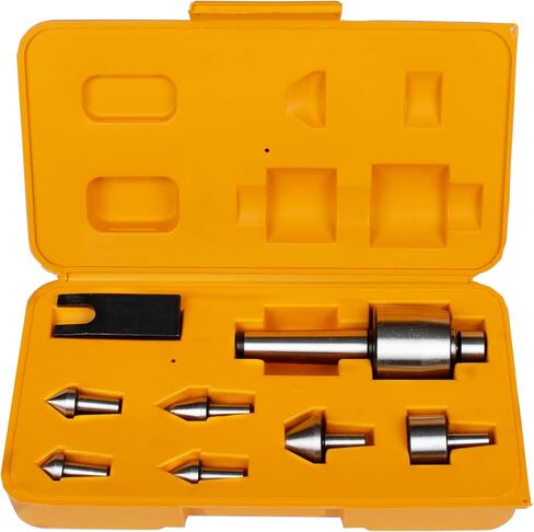 مجموعة INPANOLS 9PCS Mt3 متوسطة التحمل للمركز المباشر، 3MT Morse Taper مع 7 نقاط قابلة للتبديل لآلة المخرطة Tailstock in Saudi Arabia