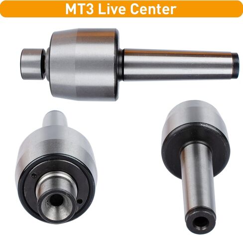 مجموعة INPANOLS 9PCS Mt3 متوسطة التحمل للمركز المباشر، 3MT Morse Taper مع 7 نقاط قابلة للتبديل لآلة المخرطة Tailstock in Saudi Arabia