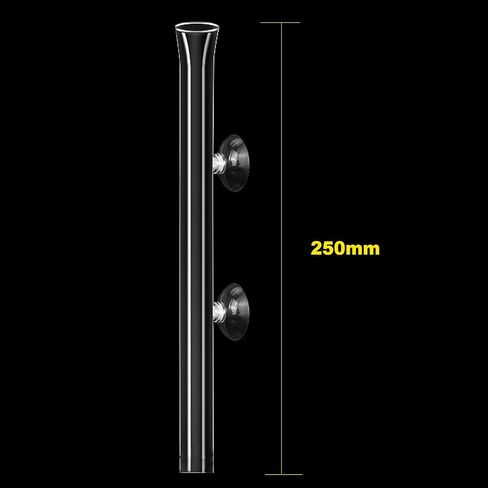 200mm Glass Aquarium Shrimp Feeding Tube Aquarium Clear Fish Food Feeder Tube for Fish Tank with 2pcs Suction Cups in Saudi Arabia