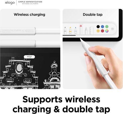مقبض Elago لقلم Apple Pencil Pro، الجيل الأول، الجيل الثاني وقلم Apple Pencil USB-C in Kuwait
